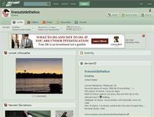 Tablet Screenshot of liveoutsidethebox.deviantart.com