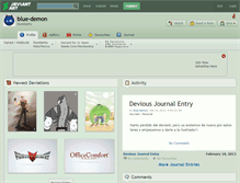 Tablet Screenshot of blue-demon.deviantart.com