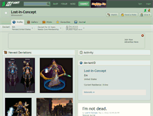 Tablet Screenshot of lost-in-concept.deviantart.com