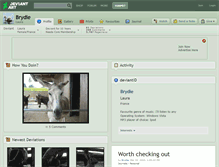 Tablet Screenshot of brydie.deviantart.com