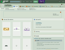 Tablet Screenshot of misfittbby.deviantart.com