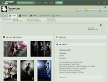 Tablet Screenshot of canon-user.deviantart.com
