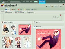 Tablet Screenshot of animeprincess143.deviantart.com