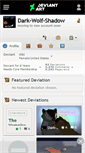 Mobile Screenshot of dark-wolf-shadow.deviantart.com