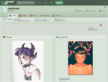 Tablet Screenshot of marjoreen.deviantart.com