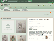 Tablet Screenshot of hotminttea.deviantart.com