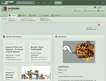 Tablet Screenshot of iamthejam.deviantart.com