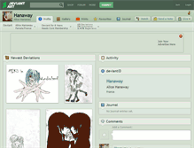 Tablet Screenshot of hanaway.deviantart.com
