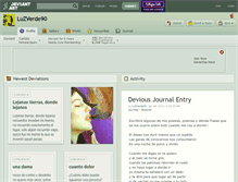 Tablet Screenshot of luzverde90.deviantart.com