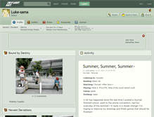 Tablet Screenshot of luke-sama.deviantart.com