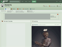Tablet Screenshot of okoolarniq.deviantart.com