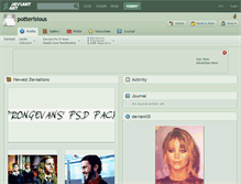 Tablet Screenshot of potterisious.deviantart.com