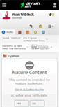 Mobile Screenshot of man1nblack.deviantart.com