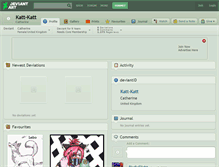 Tablet Screenshot of katt-katt.deviantart.com