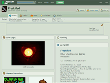 Tablet Screenshot of freakified.deviantart.com