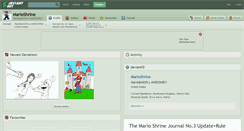 Desktop Screenshot of marioshrine.deviantart.com