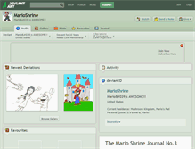 Tablet Screenshot of marioshrine.deviantart.com