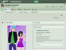 Tablet Screenshot of ninjabunnyoverlord.deviantart.com
