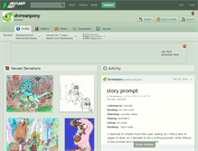 Tablet Screenshot of dwreanpony.deviantart.com