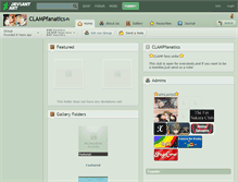 Tablet Screenshot of clampfanatics.deviantart.com