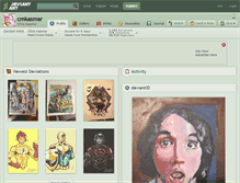 Tablet Screenshot of cmkasmar.deviantart.com