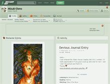 Tablet Screenshot of mizuki-dono.deviantart.com
