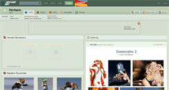 Desktop Screenshot of hevisano.deviantart.com