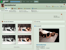 Tablet Screenshot of danniedistorted.deviantart.com
