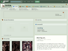 Tablet Screenshot of mandrag.deviantart.com