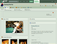 Tablet Screenshot of monkeyworrior.deviantart.com