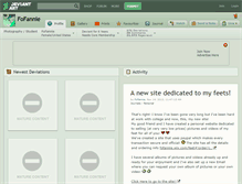 Tablet Screenshot of fofannie.deviantart.com