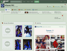 Tablet Screenshot of killacam1982.deviantart.com