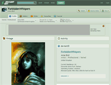 Tablet Screenshot of forbiddenwhispers.deviantart.com