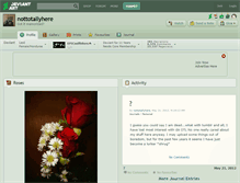 Tablet Screenshot of nottotallyhere.deviantart.com