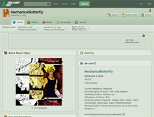 Tablet Screenshot of mechanicalbutterfly.deviantart.com