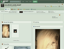 Tablet Screenshot of goldrose-angelheart.deviantart.com