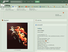 Tablet Screenshot of littling.deviantart.com