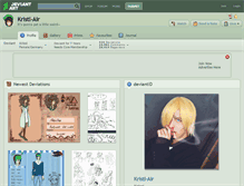 Tablet Screenshot of kristl-air.deviantart.com