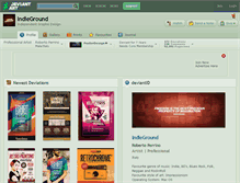 Tablet Screenshot of indieground.deviantart.com
