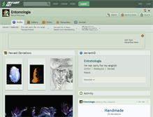Tablet Screenshot of entomologia.deviantart.com