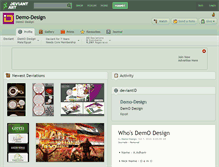 Tablet Screenshot of demo-design.deviantart.com