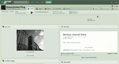 Desktop Screenshot of beautyisnotmything.deviantart.com