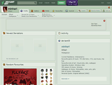 Tablet Screenshot of minhari.deviantart.com