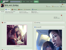 Tablet Screenshot of bella--and--zendaya.deviantart.com