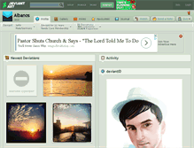 Tablet Screenshot of albanos.deviantart.com