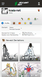 Mobile Screenshot of koala-net.deviantart.com