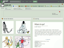 Tablet Screenshot of koala-net.deviantart.com
