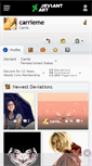 Mobile Screenshot of carrieme.deviantart.com