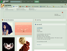 Tablet Screenshot of carrieme.deviantart.com