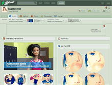 Tablet Screenshot of lilubrownie.deviantart.com